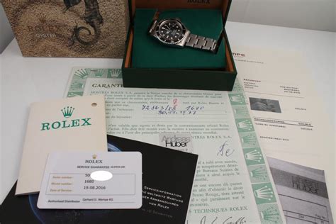 rolex garantie nach revision